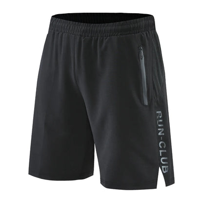 Black Patchwork Running Shorts Zip Pockets