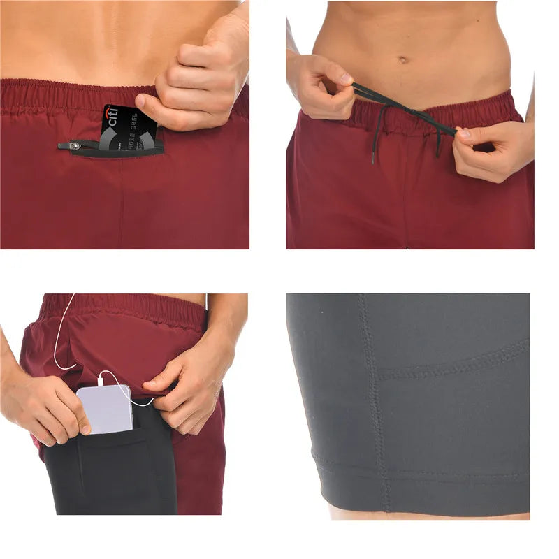 2 in 1 Quick Dry Running Shorts