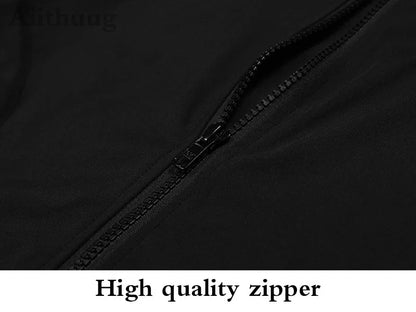 Athletic Zip Up Sweat Vest Jacket Sleeveless