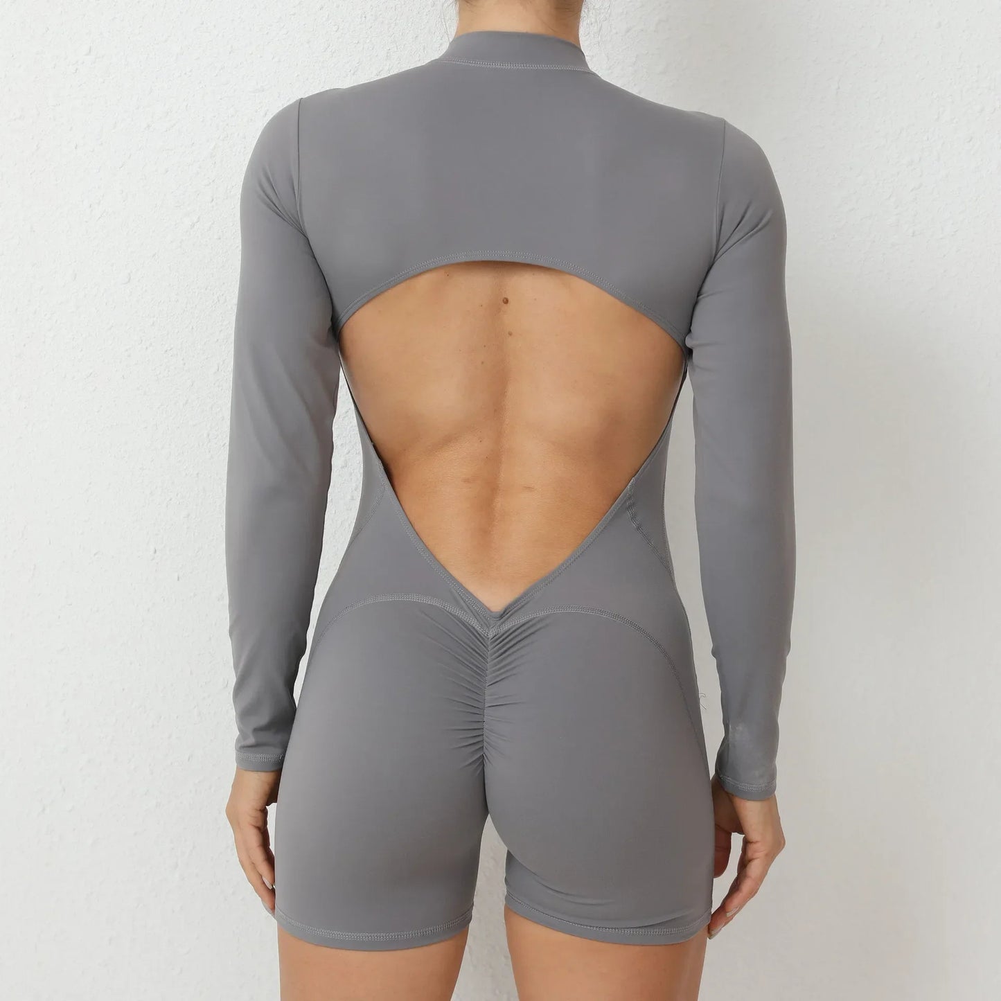 Seamless Yoga Zipper Jumpsuits