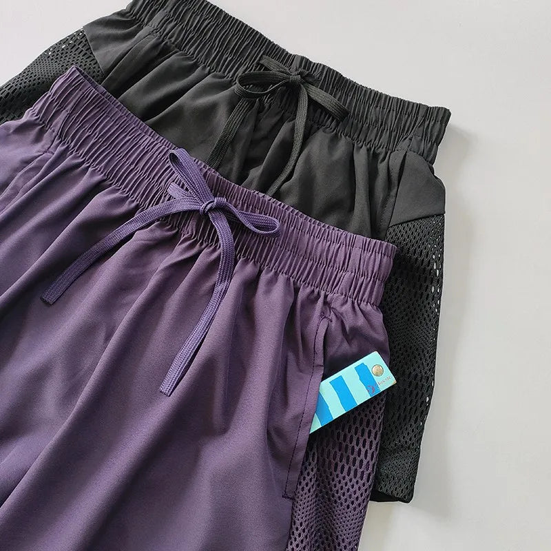 2 in 1 Yoga Shorts High Waist