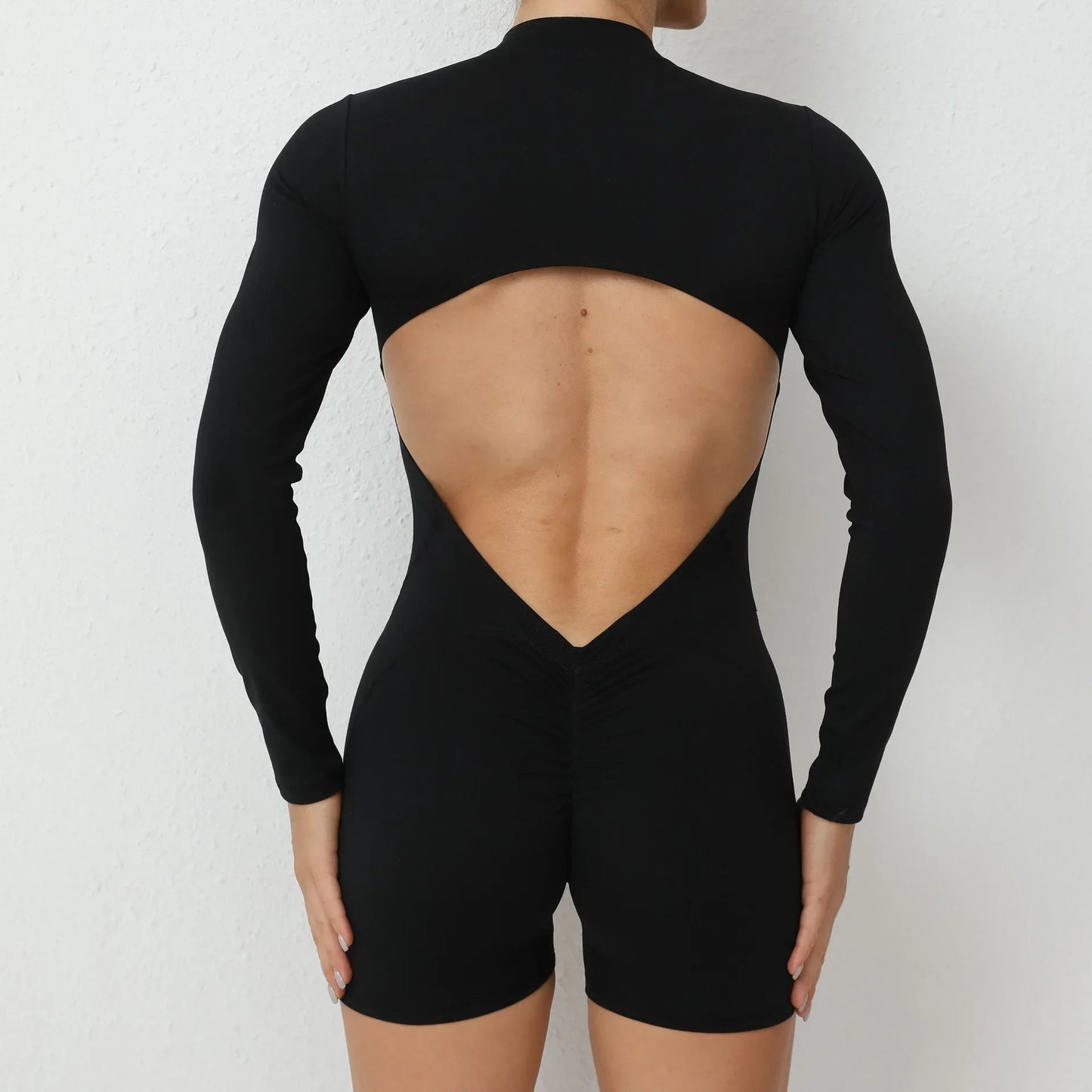 Seamless Yoga Zipper Jumpsuits